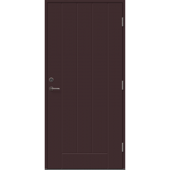 Дверь входная EU Basic 010, коричневая