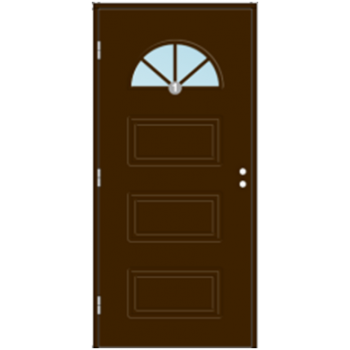 Дверь входная Kaski Duved, тёмно-коричневая