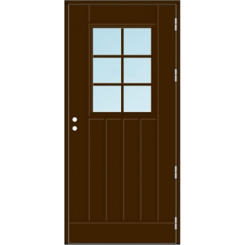 Дверь входная Kaski UOL1, тёмно-коричневая