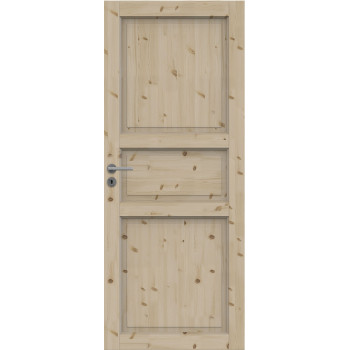 Комплект двери сосновой Jeld-Wen Tradition N51, нелакированная