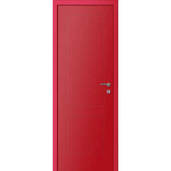 Дверь Kapelli Multicolor Ф2К RAL 3020, красная фрезерованная