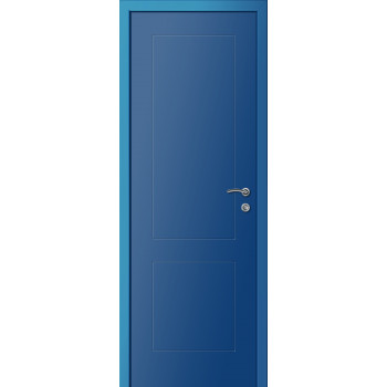 Дверь Kapelli Multicolor Ф2К RAL 5010, синяя фрезерованная