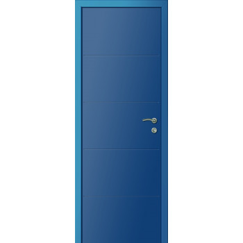Дверь Kapelli Multicolor Ф4Г RAL 5010, синяя фрезерованная