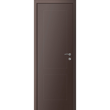 Дверь Kapelli Multicolor Ф2К RAL 8017, коричневая фрезерованная